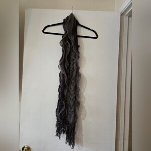 Chic Black and Gray Women's Scarf